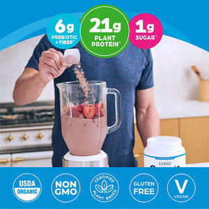 पर बिक्री के लिए पोषण पूरक हिला पेय संयंत्र आधारित जैविक साग शाकाहारी विटामिन प्रोटीन पाउडर - Product Image 3