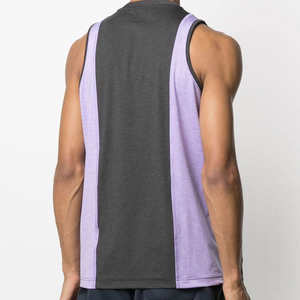 Prix d'usine en gros Logo personnalisé confortable couleur unie hommes décontracté 100% coton respirant débardeur - Product Image 3