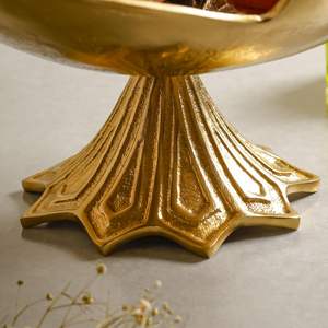 ขาตั้งชามผลไม้ตกแต่งโลหะสีทอง ของตกแต่งกลางโต๊ะอาหาร โต๊ะกาแฟ ของตกแต่งบ้านสำหรับเทศกาลต่างๆ - Product Image 2