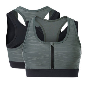 Fashion Women Plus Size Workout Crossover Strap Backless Sport Bra Custom Logo Front Running Seamless Yoga Gym Sports Bra - Product Image 6