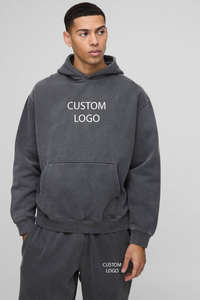 Men's Basic Lightweight Custom Logo Regular fit <b>Crop</b> <b>Zip</b> <b>up</b> <b>Hoodie</b> & Straight leg Jogger set French terry DTG Printing Tracksuit - Product Image 5