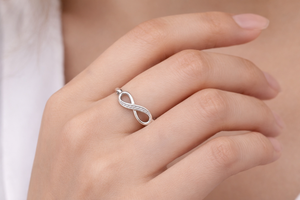 Anillos Infinitos de Plata de Ley 925, Diseño Infinito Clásico, Anillos de Plata Maciza, Proveedor Mayorista OEM - Product Image 3