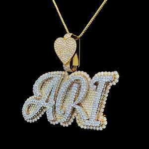 Colgante de diamante de moissanita estilo Hip Hop Premium, joyería de placa de identificación de alta calidad para fiesta, boda o regalo - Product Image 3