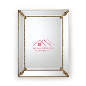 Modern Luxury Hotel Bathroom Decorative Iron Alloy Frame <b>Round</b> <b>Wall</b> <b>Mirror</b> OEM ODM Factory - Product Image 2