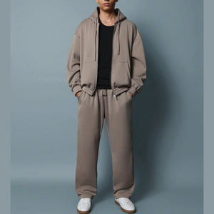 ชุดวอร์มผ้าฝ้าย100% ลายพระอาทิตย์ซีดจางสำหรับผู้ชายและผู้หญิงชุดวอร์มวินเทจปรับแต่งได้ - Product Image 5