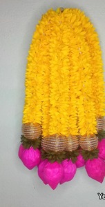 พวงมาลัยดอกมะลิ2ฟุตสีสันสดใสเป็นมิตรกับสิ่งแวดล้อมมีพวงมาลัยสำหรับตกแต่งสวนหลังบ้านและบันได - Product Image 3