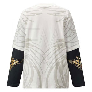 T-shirts imprimés à double couche pour femmes à la mode avec un design personnalisé T-shirts de haute qualité pour la vente en ligne - Product Image 4
