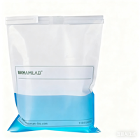 Sac d'échantillonnage stérile en PE BKMAM 530/1000 ml avec fil métallique pour l'eau, le sol, les liquides, la collecte biologique homogène, fournitures de laboratoire OEM
