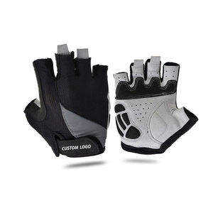 Customized Breathable Half-Finger Riding <b>Gloves</b> Non-Slip Leather for Winter Sports New Summer Fashion - Product Image 6