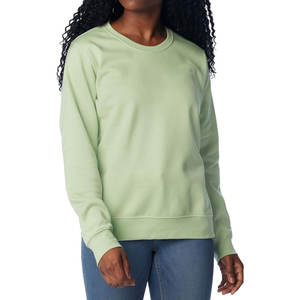 2025 Sudadera de cuello redondo de algodón orgánico de gran tamaño para mujer logotipo personalizable transpirable y sudaderas de diseño superior largo - Product Image 5