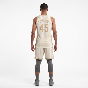 Custom Basketball Jersey Set-100% Polyester Mesh V-Neck Team Uniform for Men with Breathable Summer Design - Product Image 2