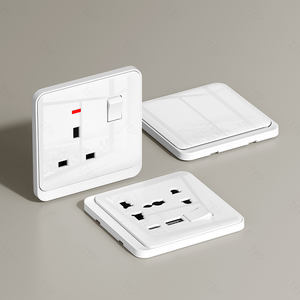 TEP L6 Interrupteur universel à bouton-poussoir, plaque large, contrôle de l'éclairage, unipolaire/bipolaire, 10A 16A 250V, <span class=keywords><strong>PC</strong></span> ignifuge - Product Image 2