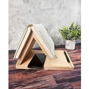 Porta Libros de Madera de Lujo con Detalles en Ágata Natural, Utensilios de Cocina, Artículos de Hotel - Product Image 5