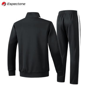 Survêtements décontractés écologiques pour hommes, ensembles 2 pièces, fermeture éclair intégrale, manches longues, tenues de sport athlétiques Espectone - Product Image 1