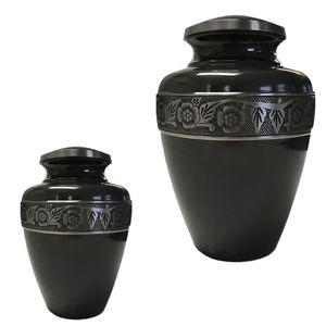 Venta al por mayor Cremación Ataúd Urnas Suministros funerarios OEM Personalizado Artesanía Metal Cenizas Almacenamiento Olla Exportador Nuevo - Product Image 4