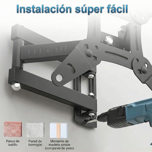 Supporto da Parete Resistente per TV da 17 a 42 Pollici, Estensibile e Inclinabile, Staffa in Acciaio per TV e Plasma fino a 20 kg, per Uso Ufficio - Product Image 4