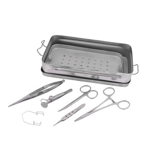 Juego de 6 Piezas de Instrumentos Quirúrgicos Microbásicos de Acero Inoxidable de Alta Calidad OEM, Pinzas, Tijeras, Kit Quirúrgico - Product Image 1