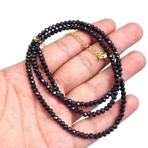 ASTROS PITCHER Black Spinel <b>Crystal</b> Necklace - Product Image 5