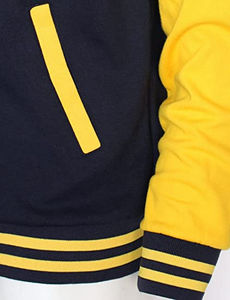 Vestes pour hommes Varsity, en cuir, style universitaire, bomber, veste de collège pour homme - Product Image 3