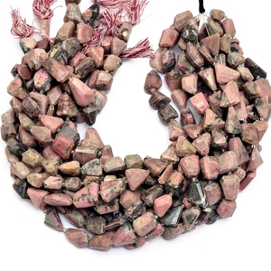 Pierres précieuses de rhodochrosite naturelle, 13 mm-17 mm, facettes, en forme de pépites, semi-précieuses, coupées à facettes, pour la création de bijoux - Product Image 1
