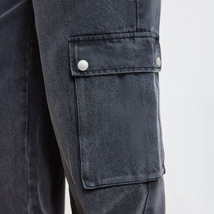 <b>Women's</b> Black Mid Waist Stretch <b>Jeans</b> XL Size Regular Fit Ripped Straight Flat Front Breathable Denim Logo <b>Summer</b> Hot Sale - Product Image 5