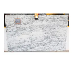 Ấn Độ Nhà cung cấp của sấm Trắng Granite slab đá với da hoàn thiện cho nhà và khách sạn có sẵn với giá cả phải chăng