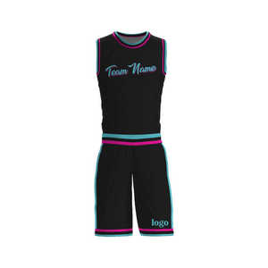 Uniformes de basket-ball à séchage rapide respirants en polyester 100% de haute qualité Conception unique en vrac Ensembles imprimés à vendre - Product Image 1