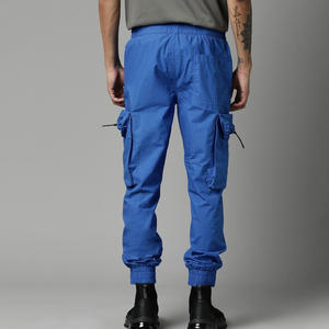 OEM Custom Made Safety Work Pants for Men Sweatpants with Pocket High Quality Blue Slim Fit Jogger Construction Pants - Product Image 3