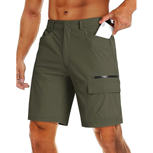 Short de jogging de course et de gym personnalisé pour hommes, short solide de sport pour hommes, taille moyenne, style décontracté, grande taille, grande poche, été - Product Image 3