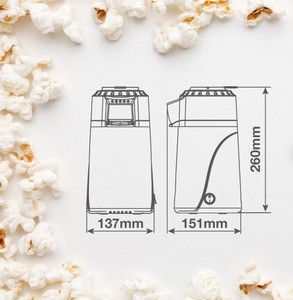 Macchina per popcorn senza olio 1200W Popite (Valine 400001001) - Product Image 5
