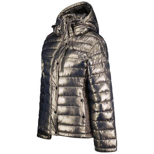 <b>Top</b> Selling New Design Women Puffer Jacket Breathable Lightweight Quilted Zip-Up Hooded Detachable Hat Nylon Shell - Product Image 3