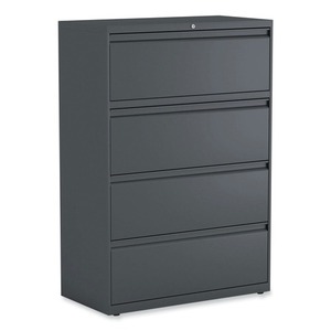 Alera 25495 Organiseur de classement latéral à 4 tiroirs, 36 po. X 18,63 pouces X 52,5 pouces Charbon pour usage bureautique - Product Image 1