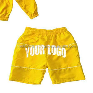 Ensemble coupe-vent pour homme en polyester et nylon, veste zippée et short, deux pièces - Product Image 3