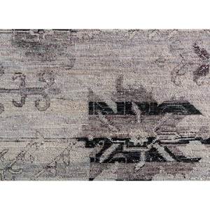 Tapis en laine noué à la main gris noir Viscaya, grand motif médaillon, tapis afghan pour la maison, le salon, le couloir, le tapis de chambre Ea-3035 - Product Image 2