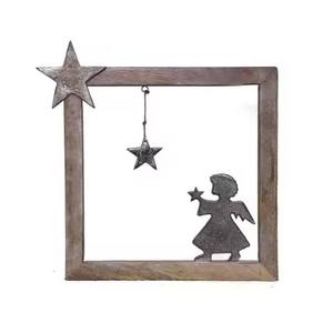 Adorno de caja de regalo de mesa de metal noble para CELEBRACIÓN DE Navidad y decoración de temporada - Product Image 2