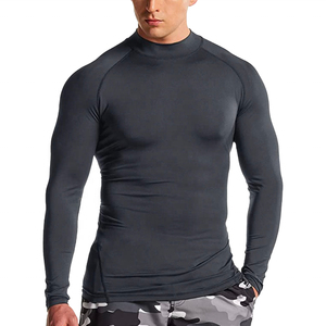 Logotipo personalizado Hombres Rash Guards Swim Shirts UPF 50 + Protección solar Secado rápido Pesca Fitness Running Ropa Transpirable - Product Image 1