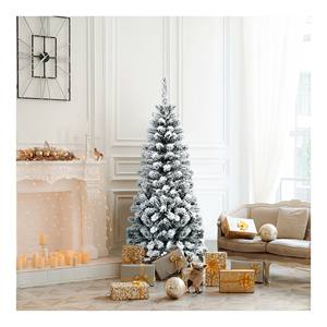 Arbre de Noël artificiel debout d'intérieur/extérieur de taille personnalisable 47 59 71 pouces avec lumières LED 2000 décorations flocons de neige - Product Image 6