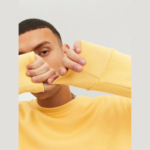 Personnalisé 100% Coton Tissu Unisexe Streetwear Automne Hiver Top Gym Wear Surdimensionné Ras Du Cou Sweats - Product Image 6