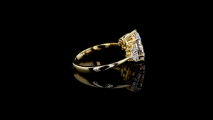 Bague de fiançailles en diamant de laboratoire taille marquise certifié IGI, motif floral, pour mariage, fête, occasion spéciale, cadeau - Product Image 3