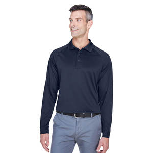Vente en gros de polos en coton 180G à séchage rapide pour hommes, polos à manches longues pour hommes - Product Image 4