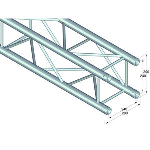 โครงอะลูมิเนียม ALUTRUSS QUADLOCK QL-ET34-800 คานขวาง 4 จุด - Product Image 2