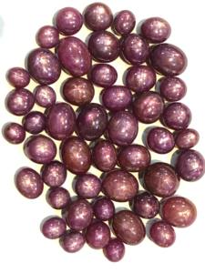 ผลออปติคอลปรับเทียบสายหกรังสีของอินเดียพลอยทับทิมดาวทับทิมธรรมชาติผ่านการรับรองคุณภาพสูง - Product Image 3