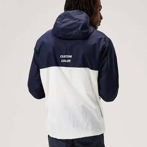 Conjuntos cortos cortavientos de colores con diseño de logotipo personalizado OEM, conjuntos de ropa de hombre de talla grande, ropa de verano de poliéster y nailon - Product Image 3