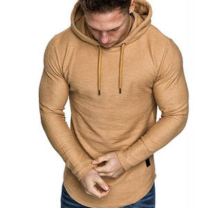 Sudadera con capucha de gimnasio para hombre Sudadera de entrenamiento Músculo Ligero Manga larga Atlético Térmico con capucha - Product Image 6