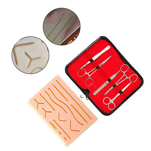 Tampon de pratique de suture d'étudiant en caoutchouc de silicone chirurgical pour plaies pré-coupées chirurgicales en gros 4 ou 4 couches - Product Image 6