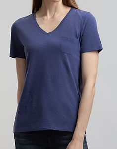 OEM เสื้อยืดลำลองสำหรับผู้หญิงคุณภาพสูงระบายอากาศได้ดีเป็นมิตรกับสิ่งแวดล้อมมีกระดุมตกแต่งโลโก้ป้องกันการเกิดเหงื่อ - Product Image 1