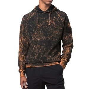 เสื้อฮู้ดผู้ชายผ้าซักเป็นกรดเสื้อผ้าแนวสตรีทแบบสลิมฟิตพิมพ์ลายขนแกะผ้าฝ้าย100% - Product Image 1