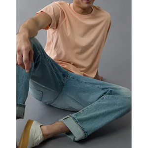 Wholesale Custom Cotton T-Shirt for Men Puff Print Oversized Cut Premium Cotton Blend Unique Packaging Bulk Order for Streetwear - Product Image 4