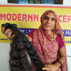 Cabello humano vietnamita virgen natural ondulado largo rizado máquina de trama doble al por mayor ninguno desprendimiento - Product Image 2