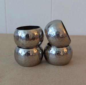 Anillo de Servilleta de Metal Moderno, Elegante Decoración para Bodas y Cenas, Juego de Porta Servilletas Contemporáneo y Estilizado, Lujoso, Pulido, Duradero y Ecológico - Product Image 2